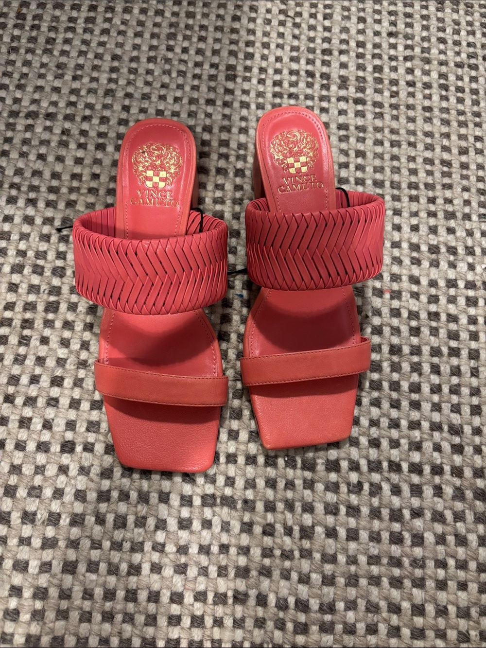 Vince Camuto Coral Braided Double-Strap Slide Mules